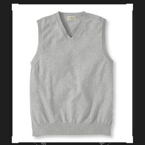 EUC - L.L.Bean Men’s Cotton/Cashmere Sweater Vest
